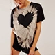 dropped shoulder t shirt women